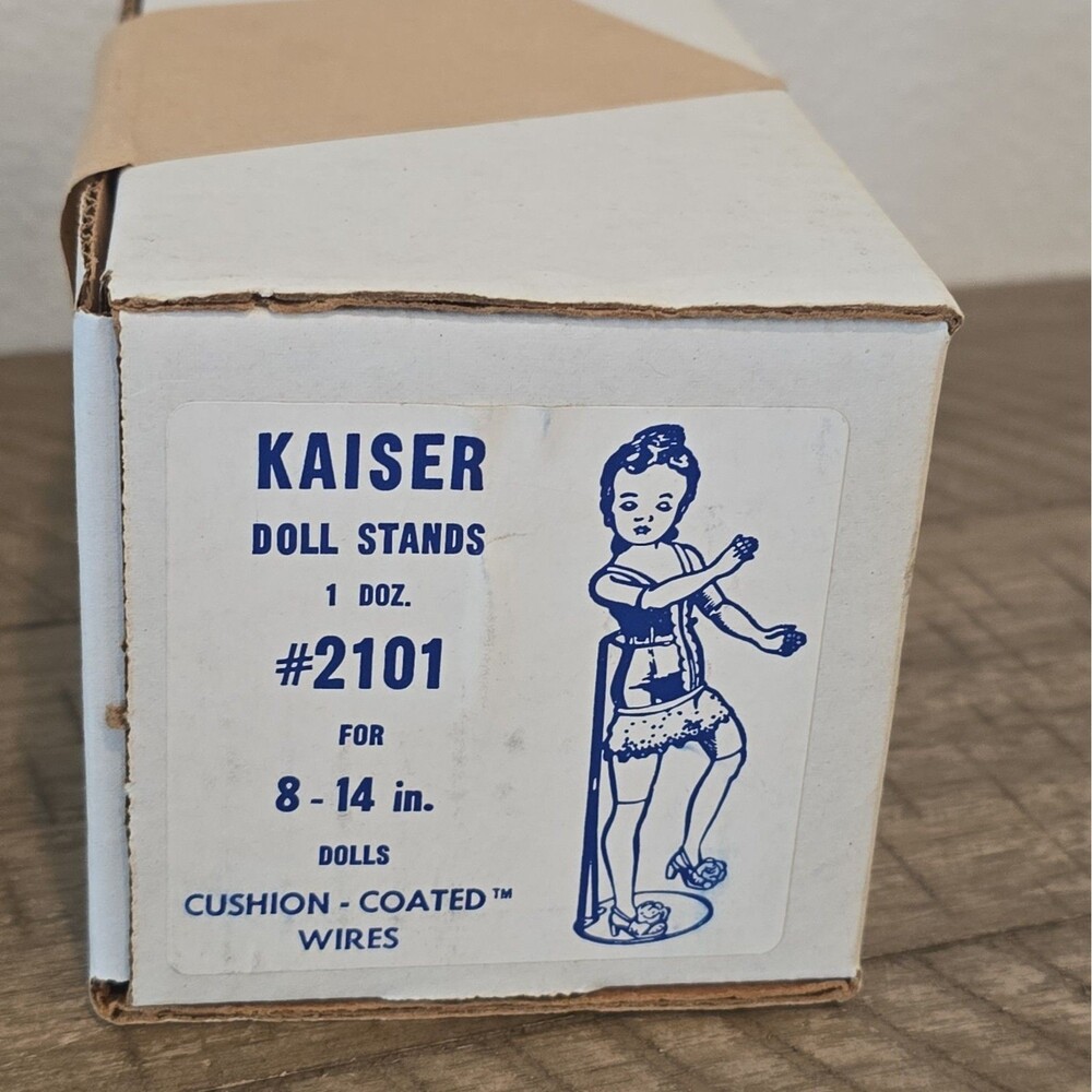 12 WHITE Kaiser 2101 Doll Stands For 8-14” Doll GI Joe Action Figures W/box